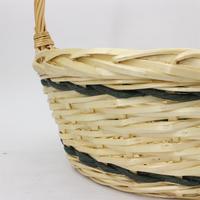 Panier de rangement de fruits en osier durable, à manche longue, personnalisé, populaire, promotion, taille personnalisée, pour cadeaux