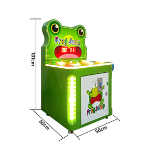 เครื่องเกมอาร์เคดแบบเครนโลหะลดราคาสุดฮอต Crazy Hitting Frog & Frog Jump Coin Pusher งานแฮนด์เมด 220V ทำจากไม้ สนุกสนานสำหรับเด็กๆ เหมาะสำหรับศูนย์เกม - Product Image 2