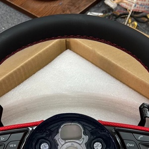 Volante de Cuero Personalizado para Automóviles <span class=keywords><strong>Audi</strong></span> A3 A4 A4L A5 A7L A8 Q5 Q7 B9 A6 R8 TTRS TTS TT C7 C8 Q3, Accesorios para Automóviles - Product Image 5