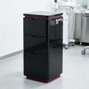 Modern Barber Salon Wooden 4-Wheel Multi-functional Tool Cabinet Single/Double-sided for Hairdressing Cart Head Spa Trolley - Product Image 6