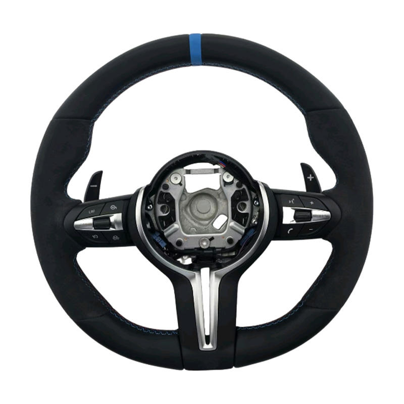 F10 Alcantara + แถบสีน้ำเงิน + หนัง + เย็บ M