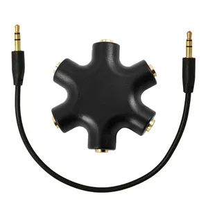 USENGKA caliente 3,5mm 5 en 1 Audio Splitter Cable de Audio - Product Image 1