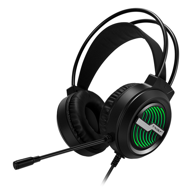 H130 Wired Over Ear Gaming Headset RGB Light USB Interface With Microphone for Laptop Desktop Computer