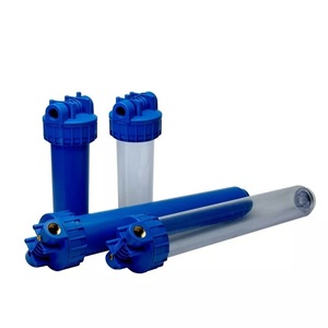 Sistema di filtrazione dell'acqua domestica alloggiamento del prefiltro per sedimenti d'acqua blu trasparente grande da 20 pollici alloggiamento del filtro dell'acqua Bigblue - Product Image 4