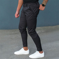 Nouveaux pantalons pour hommes minces pantalons extensibles grande taille classique couleur unie affaires tenue décontracté pantalon de costume formel