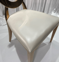 Chaise de banquet moderne en acier doré pour la maison chaise de salle à manger pour l'extérieur salon ferme prix de gros pour hôtels événements