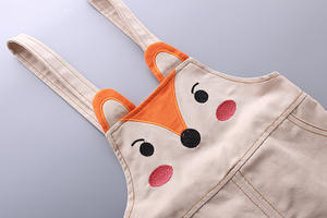 Vente en gros Vêtements pour bébé garçon Body Vêtements Cartoon Fox Bretelles Shorts Set pour enfants été - Product Image 4
