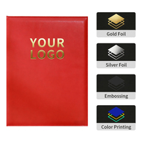 Funda de Diploma Personalizada de Cuero PU, Porta Certificados con Grabado Dorado para Graduación Escolar