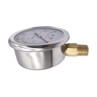 Bourdon Tubes Mechanical Air Pressure Gauge for Gaseous and Liquid Media Manometer Vacuum Pressure Gauge