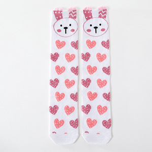 Automne saison filles sous le genou robe chaussettes mignon dessin animé <span class=keywords><strong>renard</strong></span> conception tricoté bébé chaussettes pour le confort - Product Image 4