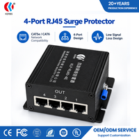 Parafoudre de signalisation RJ45 pour protection rapide des données vidéo et d'alimentation Gigabit, 5kA, certifié ISO9001, pour systèmes de télécommunications