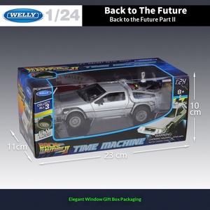 WELLY 1:24 Macchina del Tempo di Ritorno al Futuro II, Modellino <span class=keywords><strong>in</strong></span> Lega Pressofusa, Controllo della Forza per Collezionisti, Regalo all'Ingrosso, Senza Batteria - Product Image 4