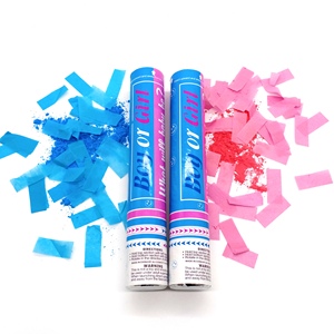 Nhiều Màu Giới Tính Tiết Lộ Nguồn Cung Cấp Bên Phân Hủy Sinh Học Confetti Launcher Bé Tắm Bên Popper Confetti Cannon - Product Image 1