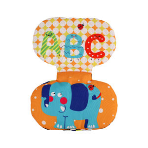 Adorable livre en tissu de bébé doux et sûr sur le thème des animaux de forme ovale pour les petits bébés - Product Image 3