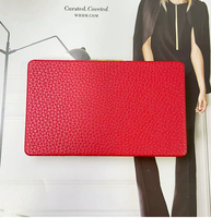 Miroir compact carré pliable portable en cuir grainé doré de haute qualité, double face floqué, idéal comme cadeau