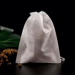 100Pcs Teabags Draw <b>String</b> Filter Paper Herb Loose Empty Tea <b>Bags</b> Eco-Friendly Non-woven Fabrics Tea <b>Bag</b> Partition - Product Image 2