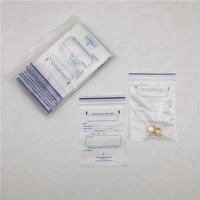 Sac Ziplock réutilisable en plastique transparent avec étiquette d'écriture Pochette à pilules refermable avec fermeture à glissière pour liquides