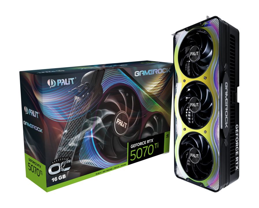 2025 New Stock GeForce RTX 5070 Ti GameRock OC 16 GB GDDR7 PCI-E 5.0 Gaming Desktop GPU