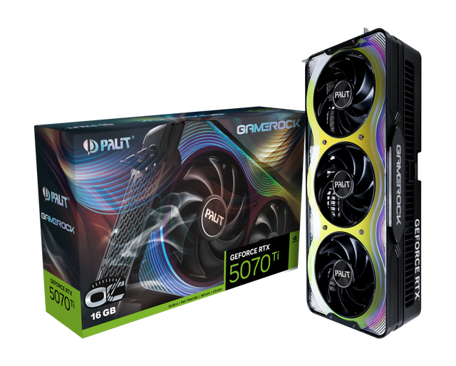 2025 New Stock GeForce RTX 5070 Ti GameRock OC 16 GB GDDR7 PCI-E 5.0 Gaming Desktop GPU