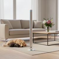 Diffuseur d'arômes intelligent sur pied en aluminium, sans eau, avec commande par application, pour grandes surfaces, machine à arômes de luxe à huile parfumée