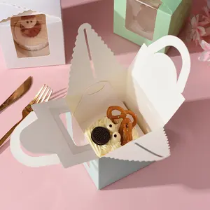 便携式食品级糖果松饼甜品杯蛋糕包装一次性盒热卖定制设计配送婚宴