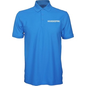 Uniforme du personnel <span class=keywords><strong>de</strong></span> l'hôtel Polo à manches courtes avec logo personnalisé en lettres imprimées pour le ménage et le serveur. - Product Image 3