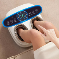 Masseur de pieds électrique 6D avec fonction de vibration et de chaleur, anti-odeur, avec rouleaux thérapeutiques, télécommande, améliore la circulation sanguine