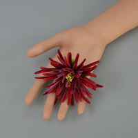 Künstliche Seiden-Chrysanthemen-Blütenköpfe Kleine Größe für Heim-Tischdekoration Hochzeit Muttertag Ostern Festival Dekoration Großpackung Blumen