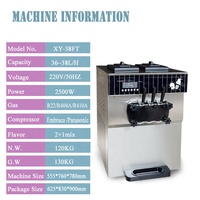 Machine à crème glacée commerciale Shineu Embraco R404A Machine à crème glacée Vente chaude Machine à crème glacée molle