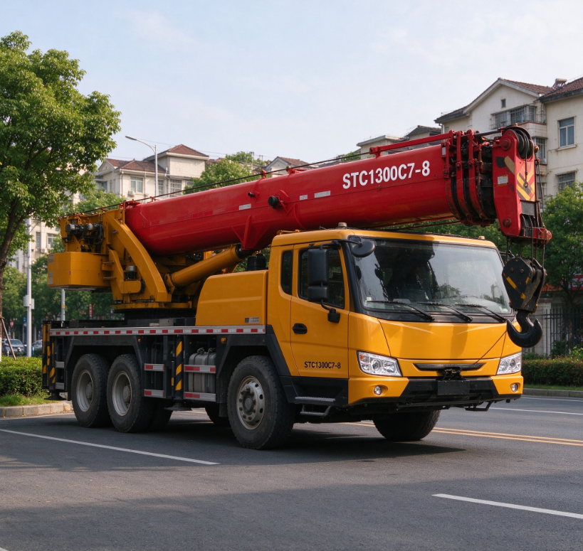 Popular 130 Ton STC1300C7-8 4720kN.m Powerful Truck Crane for Lifting ...