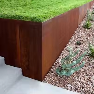 Assemble-Metal-Raised-Garden-Bed Corten Steel Rusty <b>Flat</b> <b>Pack</b> Eco-Friendly Home Modular Planter <b>Box</b> - Product Image 1