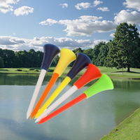 BG Durable Tees de golf en plastique et caoutchouc de 83 mm avec coussinets, couleurs assorties, accessoires porte-balles de golf, modèle KTT101