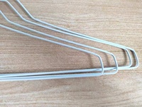 Cintre en fil galvanisé à revêtement blanc de 2.3mm pour conception détachable de garde-robe