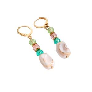 <span class=keywords><strong>Orecchini</strong></span> a conchiglia reale etnici bohémien <span class=keywords><strong>orecchini</strong></span> a conchiglia multicolore con perla per gioielli per le vacanze da donna - Product Image 5