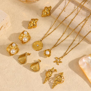 נירוסטה תכשיטים נירוסטה מותאם אישית קליל אופנה פגז 18 קראט זהב ללא תליון נירוסטה ותליון - Product Image 2