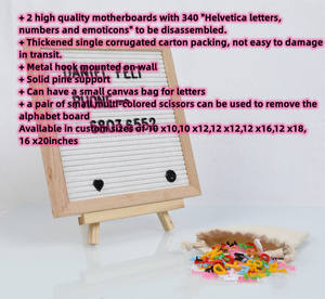 벽 장식 메뉴 학교 교실 아기 발표 판 나무 바뀔 수 있는 펠트 편지 메시지 간판 게시판 - Product Image 6