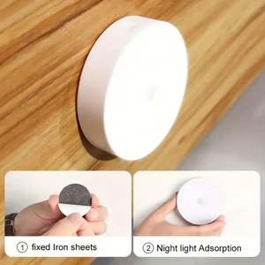 Luz Nocturna LED Inalámbrica Recargable con Sensor de Movimiento para Dormitorio, Hogar, Cocina, Lámpara de Inducción Corporal, Luz para Gabinete - Product Image 3