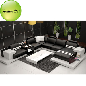<span class=keywords><strong>Mobili</strong></span> di Lusso per Soggiorno Dubai, Divano in Pelle Sintetica Dubai, Set di Divani in Tessuto e Pelle - Product Image 2