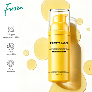 Suero de <span class=keywords><strong>Retinol</strong></span> de Marca Privada Antienvejecimiento con Bakuchiol, Reparación Nocturna 30ml, Síntesis de Colágeno Dérmico, Antiarrugas, Reparación Nocturna - Product Image 1