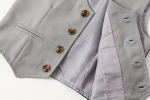 Ropa para Recién Nacidos, Trajes Formales con Chaleco y Camisa, Trajes para Bebés, Conjuntos de Pantalones de Caballero, Venta al por Mayor - Product Image 5