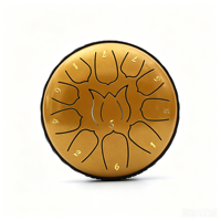 6 Inch 8 or 11 Tone Steel Tongue Drum Worry-Free Drum Lotus Steel Tongue Drum