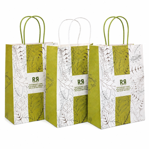 New Arrival <b>Biodegradable</b> Food Grade Custom Dimension Handheld <b>Paper</b> Bag - Product Image 1
