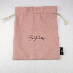 Pochette anti-poussière en mousseline de coton personnalisée avec cordon Sac cadeau drôle pour l'emballage de bijoux - Product Image 3