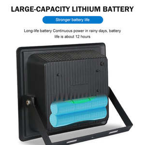 2024 lampe de <span class=keywords><strong>projecteur</strong></span> de lumière d'inondation LED <span class=keywords><strong>solaire</strong></span> personnalisée intégrée moderne utilisation extérieure lampadaires d'inondation solaires - Product Image 3