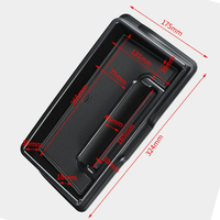 Boîte de rangement multifonctionnelle pour tableau de bord de voiture JMN170 avec support de téléphone pour Suzuki Jimny 2019-2026 JB64/JB74 3/5 portes