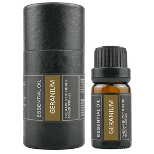 Huile de géranium naturelle pour les soins des cheveux, les diffuseurs d'ambiance, la peau, l'aromathérapie, le massage et les humidificateurs - Product Image 1