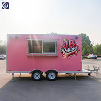Remorques alimentaires CAMPTRL entièrement équipées, camions de restauration mobiles pour café, bière, glaces et restauration rapide avec cuisine complète