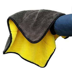 Polyester Polijsten Auto Poetsdoeken Zware Nauwelijks Auto-Zorg Microfiber Pluche Auto Drogen Handdoek