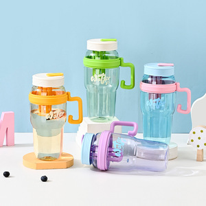 Vaso de Plástico de 40 oz con Diseño Nuevo, con Pajita y Asa, Super Gran Capacidad, Multiusos, Cubo para Hielo, Filtro para Té - Product Image 2