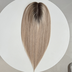 Topper de Cabello Humano 3*5.5 Listo para Enviar, Topper de Cabello Humano Remy Ruso con Base de Monofilamento Totalmente Cosida a Mano para Mujeres - Product Image 4